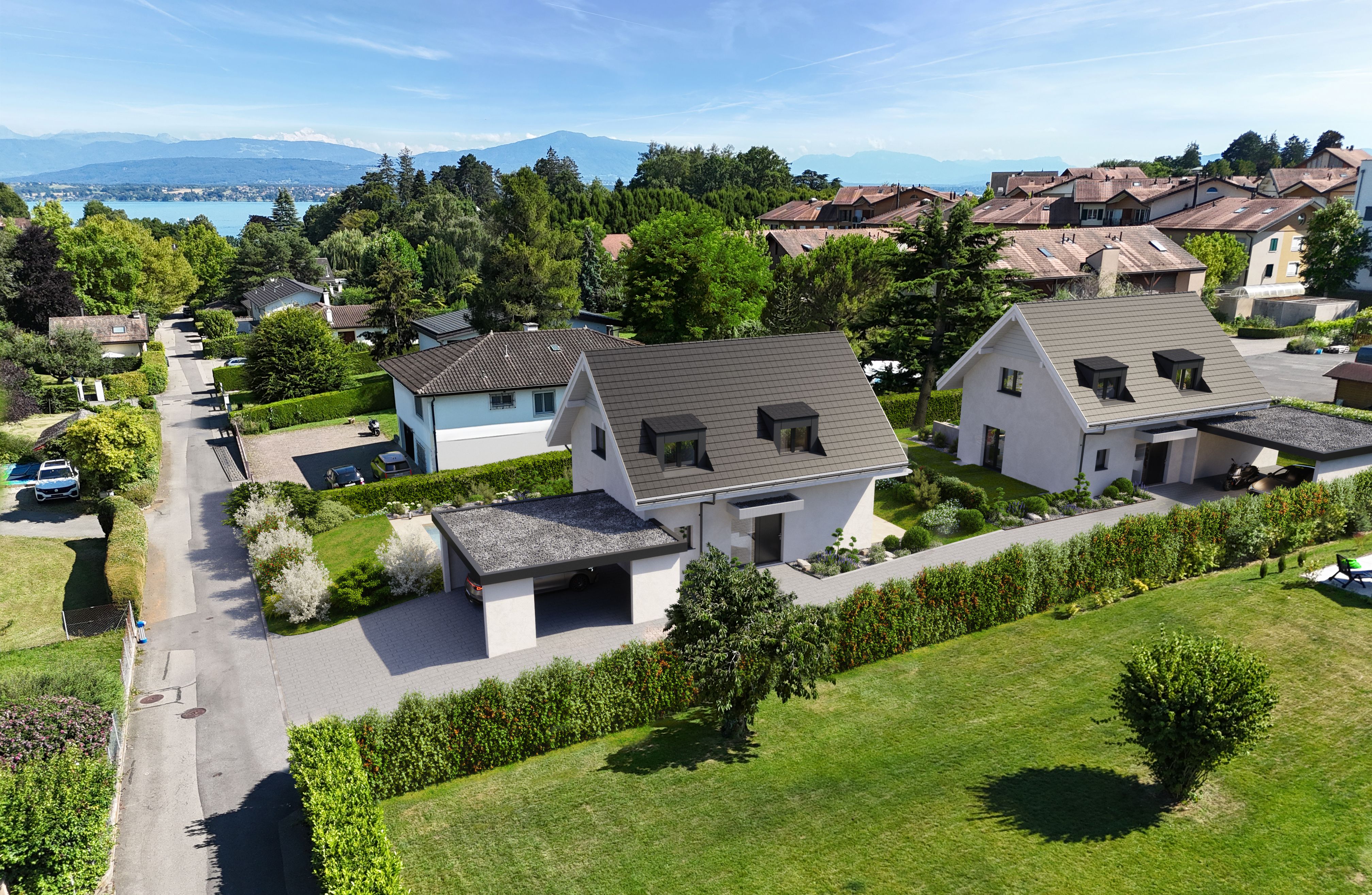 Combe 2 Prangins - vue de la facade extérieure